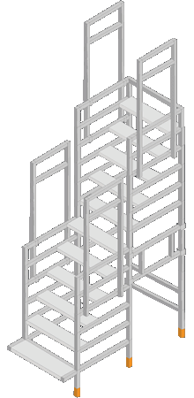 Bautreppe gerade
