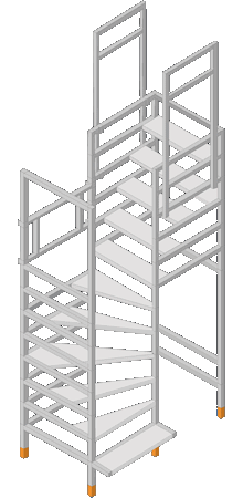 Scala di costruzione quarto di giro_giù_a_destra