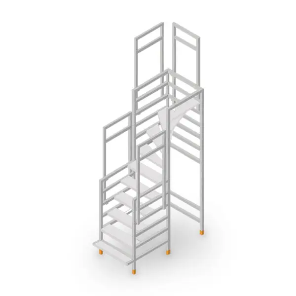 Easy-Step Shop construction staircase quarter-spiral